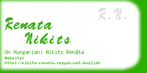 renata nikits business card